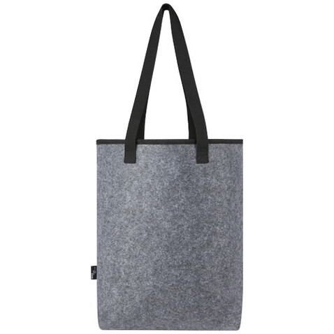 Felta Kühltragetasche aus GRS-recyceltem Filz 12 L, mittelgrau bedrucken, Art.-Nr. 21074382 Felta Kühltragetasche aus GRS-recyceltem Filz 12 L, mittelgrau bedrucken, Art.-Nr. 21074382