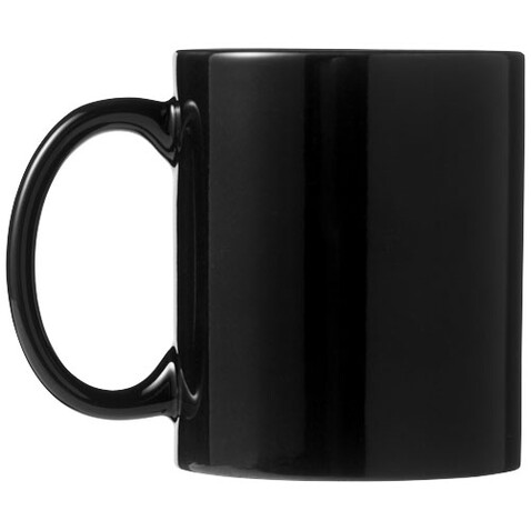 Santos 330 ml Keramiktasse, schwarz bedrucken, Art.-Nr. 10037800
