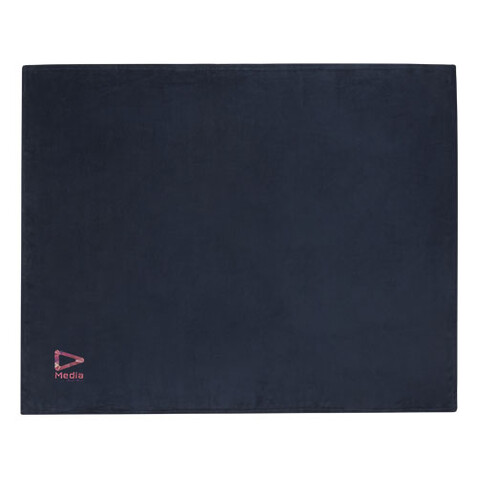 Lily GRS zertifizierte, RPET Decke aus Coral Fleece, dunkelblau bedrucken, Art.-Nr. 11319155 Lily GRS zertifizierte, RPET Decke aus Coral Fleece, dunkelblau bedrucken, Art.-Nr. 11319155