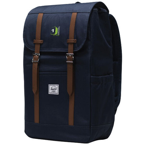 Herschel Retreat™ recycelter Laptop-Rucksack 23 L, navy bedrucken, Art.-Nr. 12069155