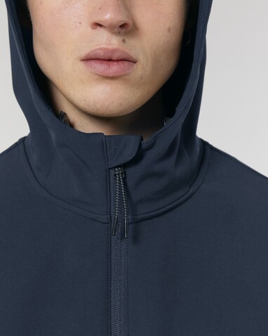 Stanley Discoverer - Die Herren-Softshelljacke mit Kapuze - French Navy - 5XL bedrucken, Art.-Nr. STJM158C7275X Stanley Discoverer - Die Herren-Softshelljacke mit Kapuze - French Navy - 5XL bedrucken, Art.-Nr. STJM158C7275X