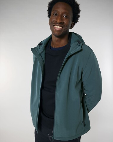 Stanley Discoverer - Die Herren-Softshelljacke mit Kapuze - Stargazer - L bedrucken, Art.-Nr. STJM158C7021L Stanley Discoverer - Die Herren-Softshelljacke mit Kapuze - Stargazer - L bedrucken, Art.-Nr. STJM158C7021L