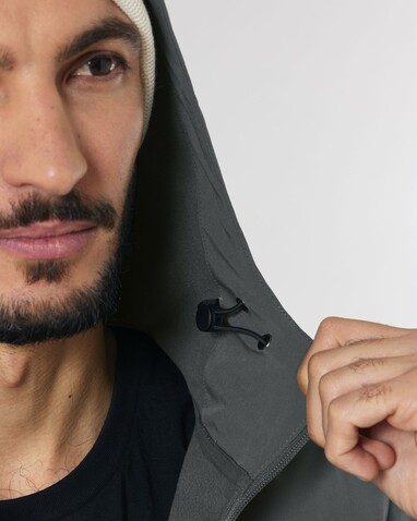 Stanley Discoverer - Die Herren-Softshelljacke mit Kapuze - Anthracite - S bedrucken, Art.-Nr. STJM158C2531S