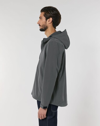 Stanley Discoverer - Die Herren-Softshelljacke mit Kapuze - Anthracite - 3XL bedrucken, Art.-Nr. STJM158C2533X
