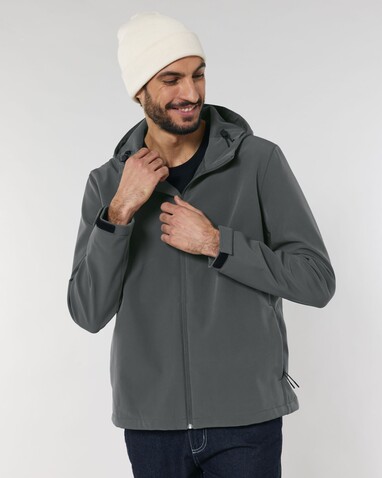 Stanley Discoverer - Die Herren-Softshelljacke mit Kapuze - Anthracite - L bedrucken, Art.-Nr. STJM158C2531L Stanley Discoverer - Die Herren-Softshelljacke mit Kapuze - Anthracite - L bedrucken, Art.-Nr. STJM158C2531L