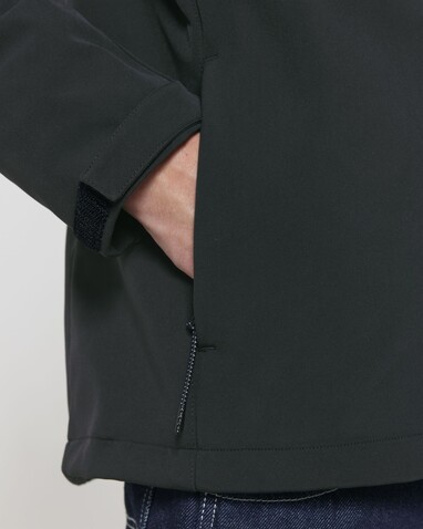 Stanley Discoverer - Die Herren-Softshelljacke mit Kapuze - Black - L bedrucken, Art.-Nr. STJM158C0021L