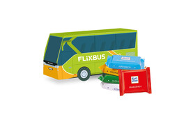 3D Präsent Bus, Klimaneutral, FSC® bedrucken, Art.-Nr. 91186