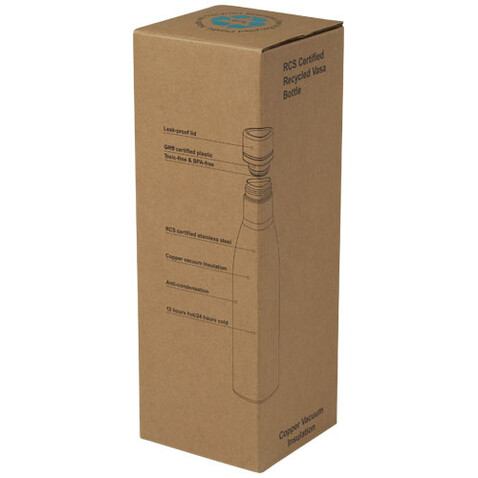 Vasa RCS-zertifizierte Kupfer-Vakuum Isolierflasche aus recyceltem Edelstahl, 500 ml, rot bedrucken, Art.-Nr. 10073621 Vasa RCS-zertifizierte Kupfer-Vakuum Isolierflasche aus recyceltem Edelstahl, 500 ml, rot bedrucken, Art.-Nr. 10073621