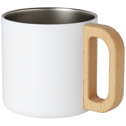 Bjorn RCS-zertifizierter Becher aus recyceltem Edelstahl mit Kupfer-Vakuumisolierung, 360 ml, weiss bedrucken, Art.-Nr. 10074001 Bjorn RCS-zertifizierter Becher aus recyceltem Edelstahl mit Kupfer-Vakuumisolierung, 360 ml, weiss bedrucken, Art.-Nr. 10074001