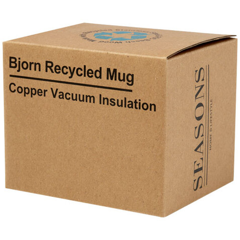 Bjorn RCS-zertifizierter Becher aus recyceltem Edelstahl mit Kupfer-Vakuumisolierung, 360 ml, dunkelblau bedrucken, Art.-Nr. 10074055 Bjorn RCS-zertifizierter Becher aus recyceltem Edelstahl mit Kupfer-Vakuumisolierung, 360 ml, dunkelblau bedrucken, Art.-Nr. 10074055