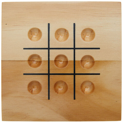 Strobus Tic-Tac-Toe Spiel aus Holz, natur bedrucken, Art.-Nr. 10456406 Strobus Tic-Tac-Toe Spiel aus Holz, natur bedrucken, Art.-Nr. 10456406