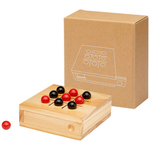 Strobus Tic-Tac-Toe Spiel aus Holz, natur bedrucken, Art.-Nr. 10456406 Strobus Tic-Tac-Toe Spiel aus Holz, natur bedrucken, Art.-Nr. 10456406