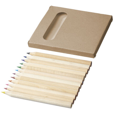 Artemaa Buntstift Malset, 12-teilig, natural bedrucken, Art.-Nr. 10783106