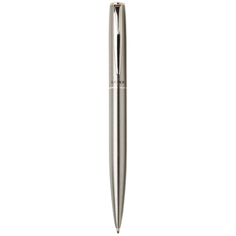 Didimis Kugelschreiber und Tintenroller aus recyceltem Edelstahl (schwarze Mine), silber bedrucken, Art.-Nr. 10783681 Didimis Kugelschreiber und Tintenroller aus recyceltem Edelstahl (schwarze Mine), silber bedrucken, Art.-Nr. 10783681