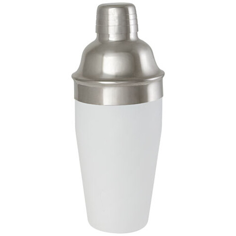 Gaudie Cocktailshaker aus recyceltem Edelstahl, weiss bedrucken, Art.-Nr. 11334901