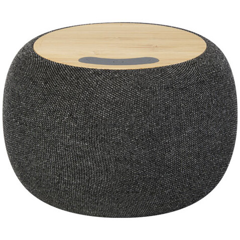 Ecofiber Bambus/RPET Bluetooth® Lautsprecher und kabelloses Ladepad, natur, grau bedrucken, Art.-Nr. 12431806 Ecofiber Bambus/RPET Bluetooth® Lautsprecher und kabelloses Ladepad, natur, grau bedrucken, Art.-Nr. 12431806