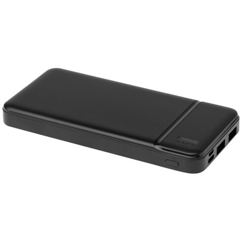 Loop 10.000 mAh Powerbank aus recyceltem Kunststoff, schwarz bedrucken, Art.-Nr. 12432190 Loop 10.000 mAh Powerbank aus recyceltem Kunststoff, schwarz bedrucken, Art.-Nr. 12432190