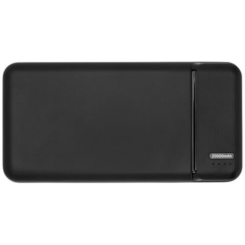 Loop 20.000 mAh Powerbank aus recyceltem Kunststoff, schwarz bedrucken, Art.-Nr. 12432290 Loop 20.000 mAh Powerbank aus recyceltem Kunststoff, schwarz bedrucken, Art.-Nr. 12432290