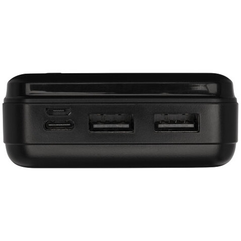 Loop 20.000 mAh Powerbank aus recyceltem Kunststoff, schwarz bedrucken, Art.-Nr. 12432290 Loop 20.000 mAh Powerbank aus recyceltem Kunststoff, schwarz bedrucken, Art.-Nr. 12432290