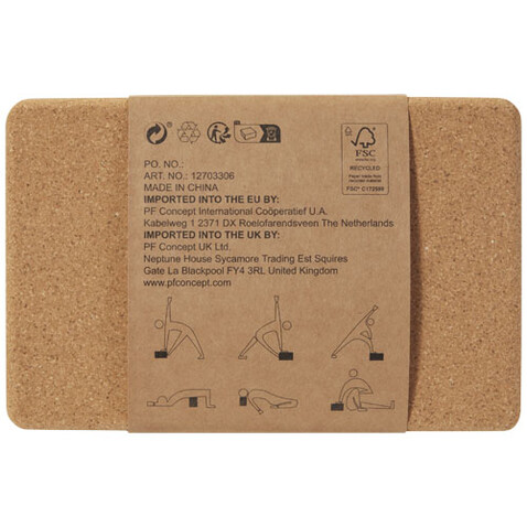 Trikona Kork Yogablock, natural bedrucken, Art.-Nr. 12703306 Trikona Kork Yogablock, natural bedrucken, Art.-Nr. 12703306