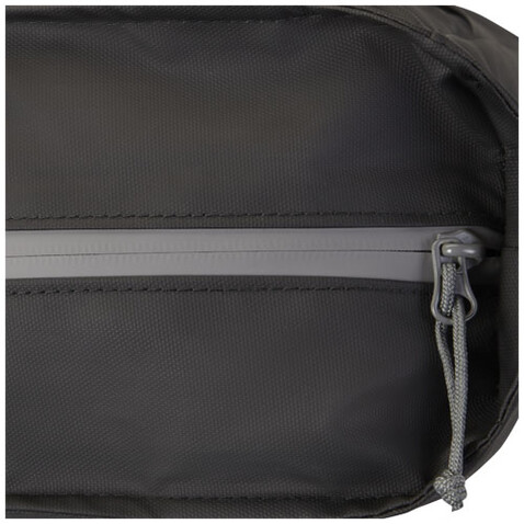 Aqua wasserabweisende 14" Laptop-Tragetasche aus GRS Recyclingmaterial 14 L, schwarz bedrucken, Art.-Nr. 13003890