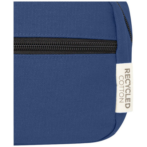 Joey Kosmetiktasche aus GRS recyceltem Canvas 3,5 L, navy bedrucken, Art.-Nr. 13004155