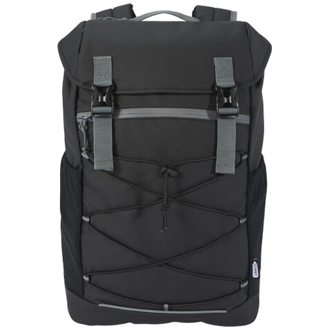 Aqua 15,6" GRS recycelter wasserabweisender Laptop-Rucksack 23 L, schwarz bedrucken, Art.-Nr. 13004490 Aqua 15,6" GRS recycelter wasserabweisender Laptop-Rucksack 23 L, schwarz bedrucken, Art.-Nr. 13004490