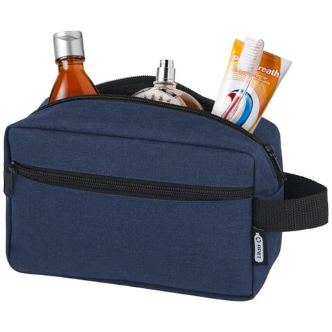 Ross GRS RPET Kulturbeutel, 1,5 l, heather navy bedrucken, Art.-Nr. 13004755 Ross GRS RPET Kulturbeutel, 1,5 l, heather navy bedrucken, Art.-Nr. 13004755