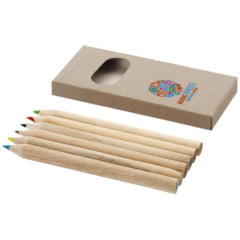 Artemaa Buntstift Malset, 6-teilig, natural bedrucken, Art.-Nr. 10783006 Artemaa Buntstift Malset, 6-teilig, natural bedrucken, Art.-Nr. 10783006