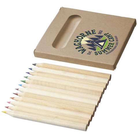 Artemaa Buntstift Malset, 12-teilig, natural bedrucken, Art.-Nr. 10783106