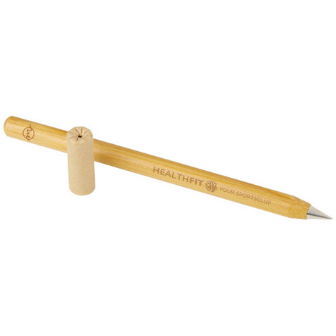 Perie Bambus Kugelschreiber ohne Tinte, natural bedrucken, Art.-Nr. 10783406
