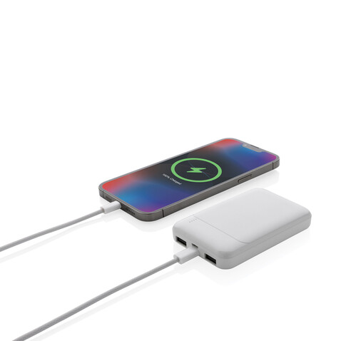5.000mAh Powerbank aus RCS recyceltem Kunststoff weiß bedrucken, Art.-Nr. P322.613 5.000mAh Powerbank aus RCS recyceltem Kunststoff weiß bedrucken, Art.-Nr. P322.613