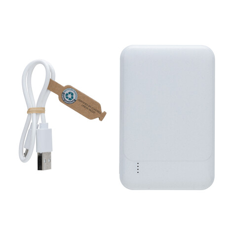 5.000mAh Powerbank aus RCS recyceltem Kunststoff weiß bedrucken, Art.-Nr. P322.613 5.000mAh Powerbank aus RCS recyceltem Kunststoff weiß bedrucken, Art.-Nr. P322.613