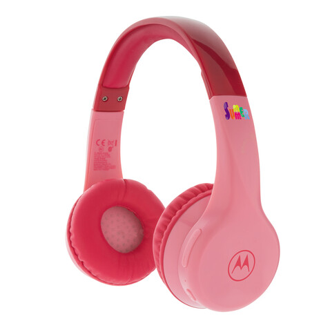 Motorola JR 300 kids wireless safety headphone rosa bedrucken, Art.-Nr. P329.554 Motorola JR 300 kids wireless safety headphone rosa bedrucken, Art.-Nr. P329.554