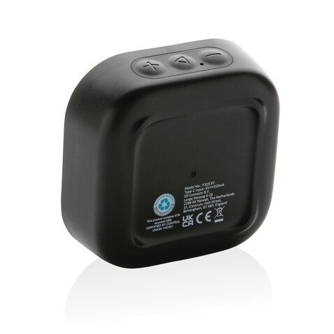 Soundbox 3W Lautsprecher aus RCS recyceltem Kunststoff schwarz bedrucken, Art.-Nr. P329.971 Soundbox 3W Lautsprecher aus RCS recyceltem Kunststoff schwarz bedrucken, Art.-Nr. P329.971