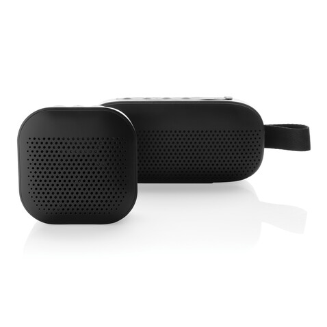 Soundbox 3W Lautsprecher aus RCS recyceltem Kunststoff schwarz bedrucken, Art.-Nr. P329.971 Soundbox 3W Lautsprecher aus RCS recyceltem Kunststoff schwarz bedrucken, Art.-Nr. P329.971