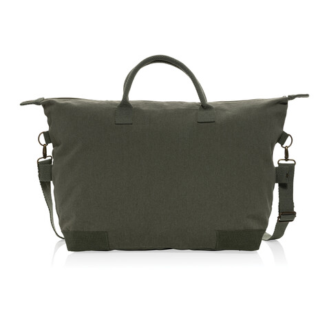 Kezar AWARE™ 500g/m² Wochenendtasche aus recyceltem Canvas grün bedrucken, Art.-Nr. P707.177 Kezar AWARE™ 500g/m² Wochenendtasche aus recyceltem Canvas grün bedrucken, Art.-Nr. P707.177