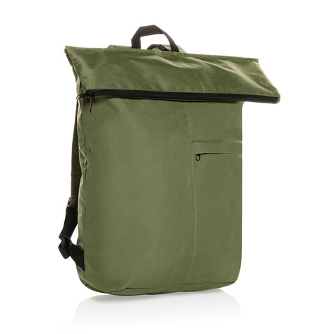 Dillon AWARE™ RPET faltbarer Lightweight-Rucksack grün bedrucken, Art.-Nr. P763.177 Dillon AWARE™ RPET faltbarer Lightweight-Rucksack grün bedrucken, Art.-Nr. P763.177