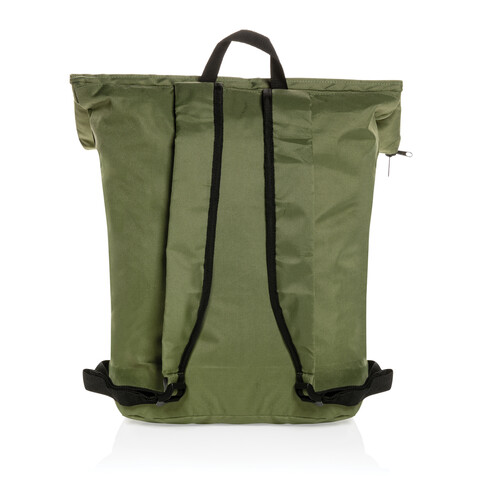 Dillon AWARE™ RPET faltbarer Lightweight-Rucksack grün bedrucken, Art.-Nr. P763.177 Dillon AWARE™ RPET faltbarer Lightweight-Rucksack grün bedrucken, Art.-Nr. P763.177