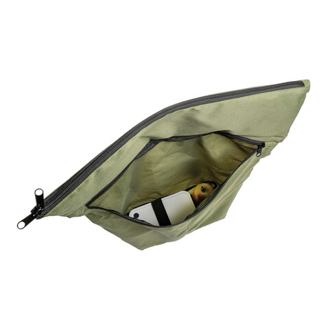Dillon AWARE™ RPET faltbarer Lightweight-Rucksack grün bedrucken, Art.-Nr. P763.177 Dillon AWARE™ RPET faltbarer Lightweight-Rucksack grün bedrucken, Art.-Nr. P763.177