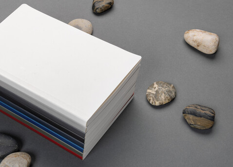 Impact Softcover A5 Notizbuch mit Steinpapier anthrazit bedrucken, Art.-Nr. P774.212