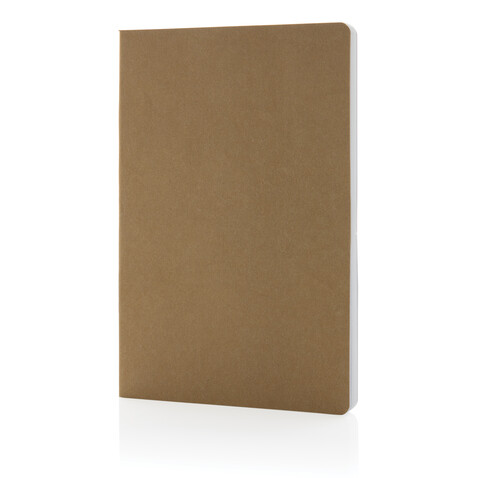 Salton Luxus Kraftpapier Notizbuch A5 braun bedrucken, Art.-Nr. P774.489