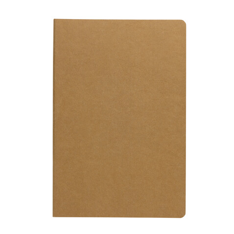 Salton Luxus Kraftpapier Notizbuch A5 braun bedrucken, Art.-Nr. P774.489