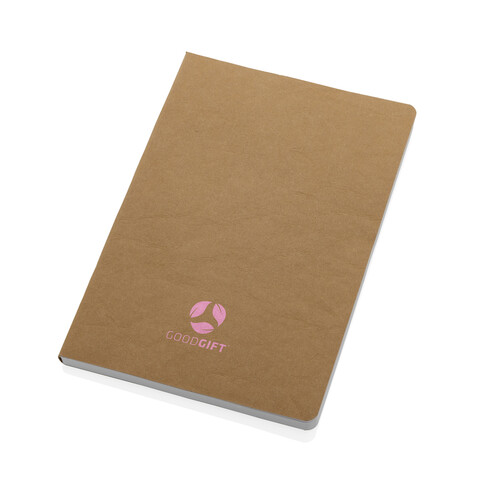Salton Luxus Kraftpapier Notizbuch A5 braun bedrucken, Art.-Nr. P774.489