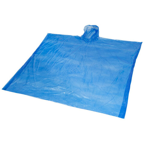 Mayan Regenponcho mit Aufbewahrungstasche aus recyceltem Kunststoff, royalblau bedrucken, Art.-Nr. 10941753 Mayan Regenponcho mit Aufbewahrungstasche aus recyceltem Kunststoff, royalblau bedrucken, Art.-Nr. 10941753