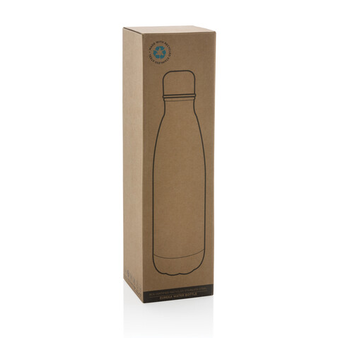 Eureka einwandige Wasserflasche aus RCS rec. Stainless-Steel blau bedrucken, Art.-Nr. P435.725 Eureka einwandige Wasserflasche aus RCS rec. Stainless-Steel blau bedrucken, Art.-Nr. P435.725