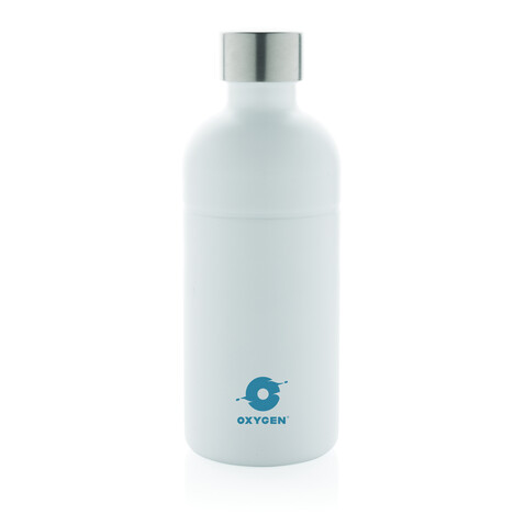 Soda Trinkflasche aus RCS-zertifiziertem Stainless-Steel weiß bedrucken, Art.-Nr. P435.803 Soda Trinkflasche aus RCS-zertifiziertem Stainless-Steel weiß bedrucken, Art.-Nr. P435.803