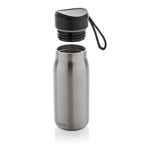 Avira Ain 150ml Reiseflasche aus RCS rec. Stainless-Steel silber bedrucken, Art.-Nr. P438.052 Avira Ain 150ml Reiseflasche aus RCS rec. Stainless-Steel silber bedrucken, Art.-Nr. P438.052