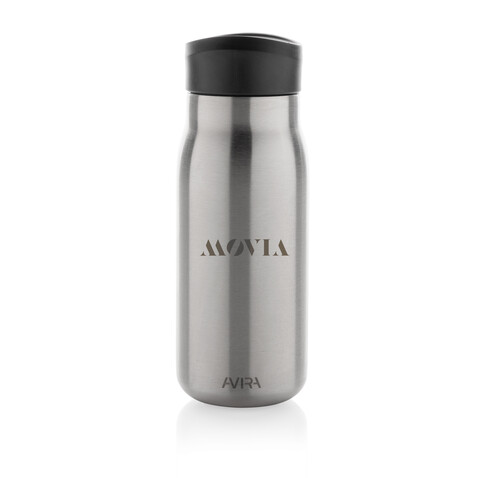 Avira Ain 150ml Reiseflasche aus RCS rec. Stainless-Steel silber bedrucken, Art.-Nr. P438.052 Avira Ain 150ml Reiseflasche aus RCS rec. Stainless-Steel silber bedrucken, Art.-Nr. P438.052