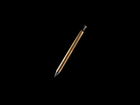 Bambus Infinity-Stift mit Radiergummi braun bedrucken, Art.-Nr. P611.099